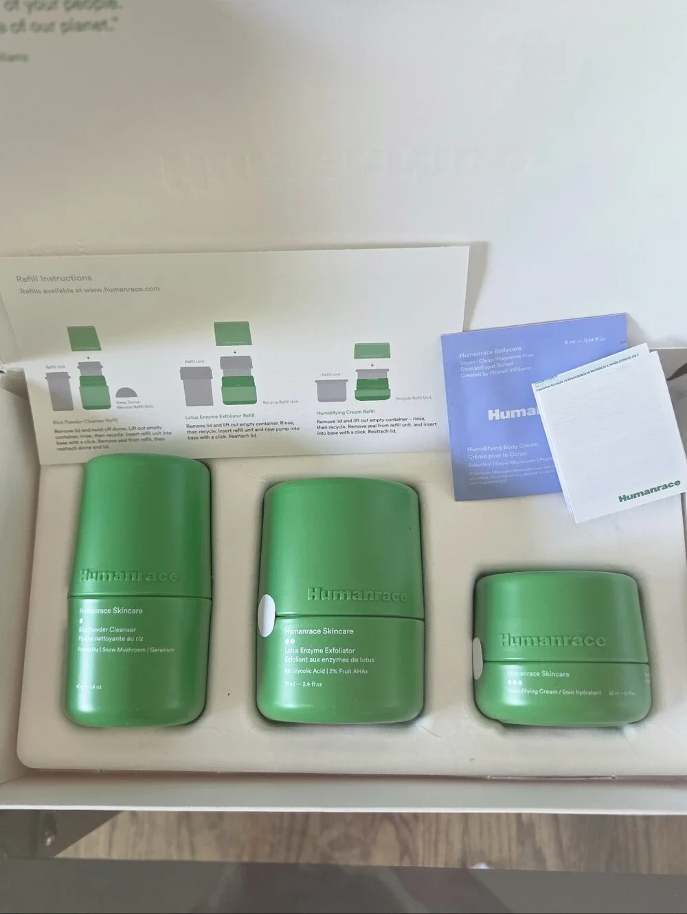 humanrace skincare trio